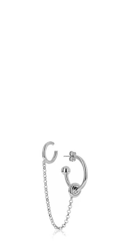 Justine Clenquet Bel Ear Cuff Earring In Metallic