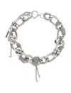 Justine Clenquet Chain-link Choker In Metallic