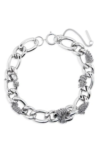 Justine Clenquet Betty Choker Necklace In Metallic