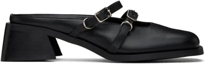 Justine Clenquet Black Andie Mules