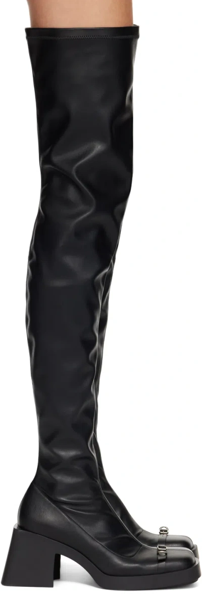 Justine Clenquet Black Jordan Tall Boots