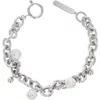 Justine Clenquet Bless Crystal Bracelet In Silver