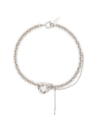 Justine Clenquet Brett Crystal-embellished Necklace In White