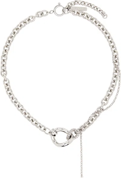 Justine Clenquet Brett Necklace In Silver