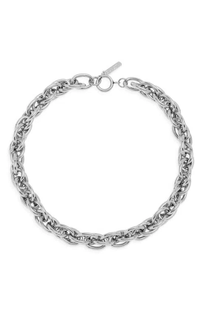 Justine Clenquet Cara Choker In Palladium