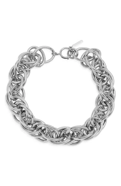 Justine Clenquet Cara Xl Choker In Palladium