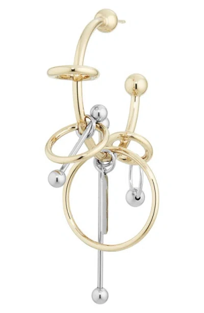 Justine Clenquet Carl Single Hoop Earring In Gold