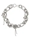 Justine Clenquet Chain-link Choker In Metallic