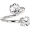 Justine Clenquet Chris Crystal Ring In Silver