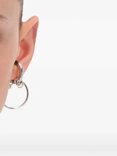 Justine Clenquet Clark Hoop-detail Earcuff In Metallic