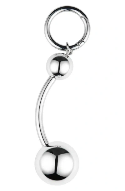 Justine Clenquet Connie Piercing Keychain In Silver