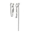 Justine Clenquet Crystal-embellished Chain Earrings In Silver