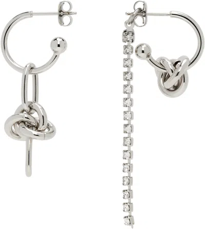 Justine Clenquet Daria Crystal Earrings In Silver