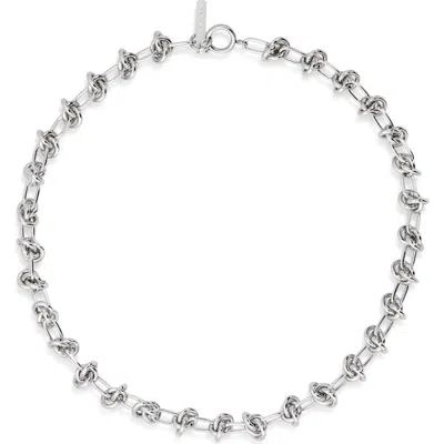 Justine Clenquet Silver Daria Choker In Palladium