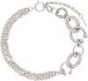 Justine Clenquet Dolly Crystal Choker In Silver