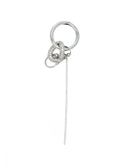 Justine Clenquet Dolly Crystal-embellished Keyring In Metallic
