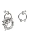 Justine Clenquet Dolly Earrings In Silver