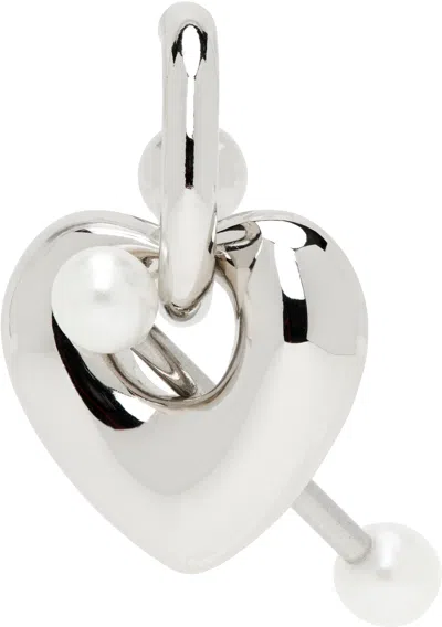 Justine Clenquet Eros Single Earring In Silver