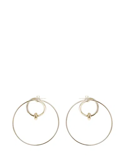 Justine Clenquet Eva Circle Earrings In Gold
