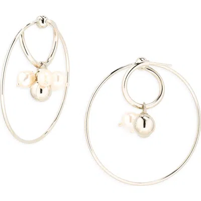 Justine Clenquet Eva Freshwater Pearl Earrings In Gold