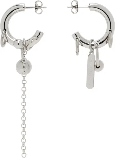 Justine Clenquet Evie Earrings In Grey