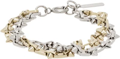 Justine Clenquet Gold & Silver Nomi Bracelet In Gold & Palladium