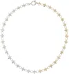 Justine Clenquet Gold & Silver Paul Necklace In Gold & Palladium