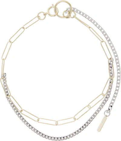 Justine Clenquet Gold & Silver Pixie Choker In Gold & Palladium