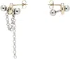 Justine Clenquet Gold & Silver Sinead Earrings In Gold & Palladium