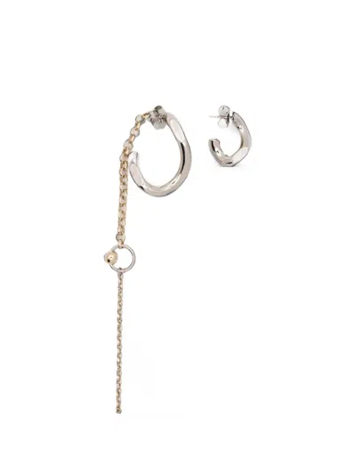 Justine Clenquet Graci Asymmetric Chain-link Earrings In Multi