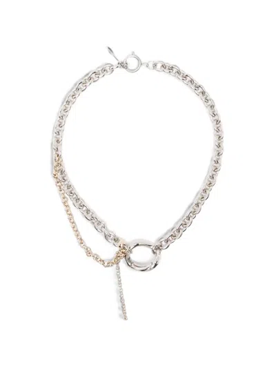 Justine Clenquet Gracie Chain-link Necklace In Silver