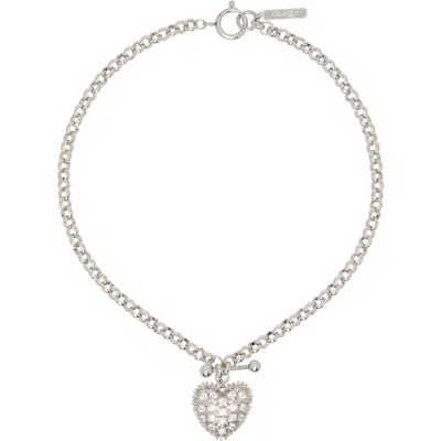 Justine Clenquet Heart クリスタル ネックレス In Metallic