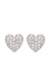 Justine Clenquet Heart Earrings In Silver