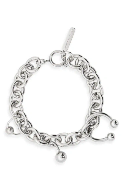 Justine Clenquet Holly Pierced Bracelet In Silver
