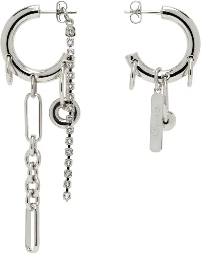 Justine Clenquet Iris Crystal Earrings In Metallic
