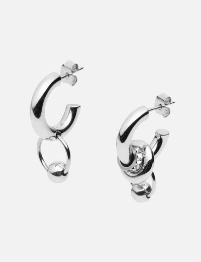 Justine Clenquet Isa Earrings In Silver