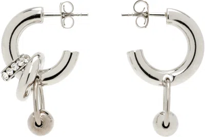 Justine Clenquet Isa Earrings In Gray