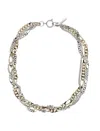 Justine Clenquet Jena Two-tone Chain Choker In Silver