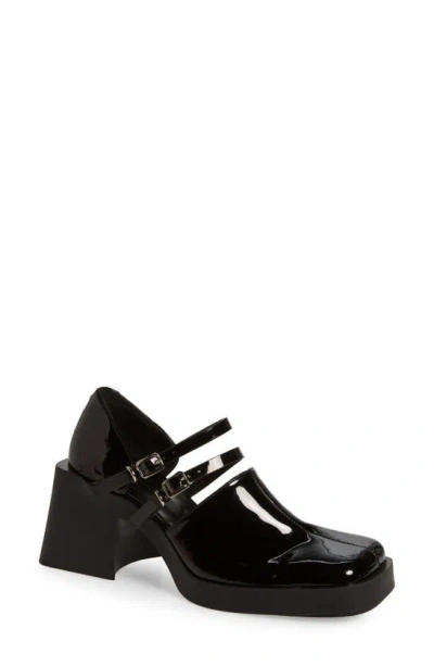 Justine Clenquet Black Jennie Mary-jane Heels In Black Patent