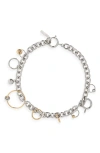 Justine Clenquet Joe Choker Necklace In Gold/palladium