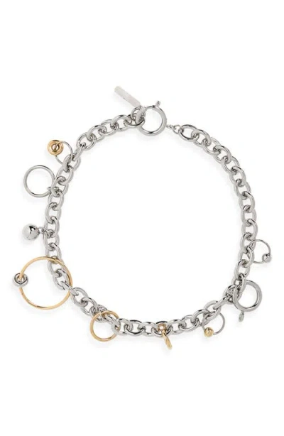 Justine Clenquet Joe Choker Necklace In Gold/palladium