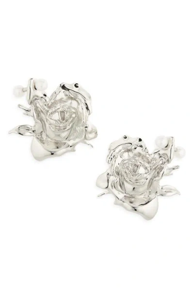 JUSTINE CLENQUET JUSTINE CLENQUET JULIET FAUX PEARL EARRINGS