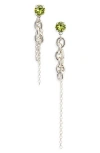 Justine Clenquet Lucy Mismatched Linear Drop Earrings