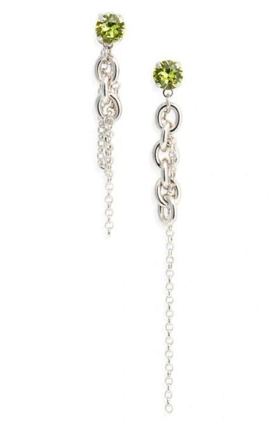 Justine Clenquet Lucy Mismatched Linear Drop Earrings