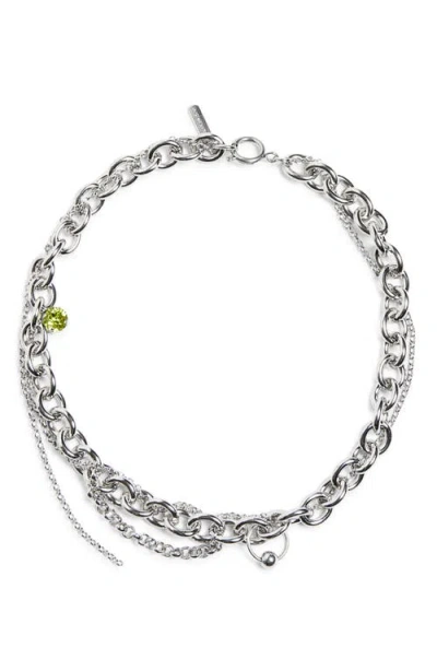 Justine Clenquet Lucy Necklace In Green