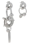 Justine Clenquet Lula Drop Earrings In Silver