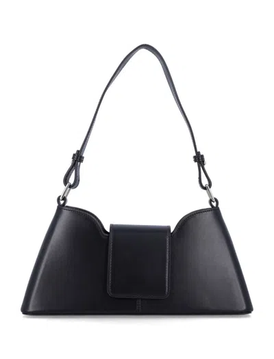 JUSTINE CLENQUET MARLA BAG LEATHER BALCK