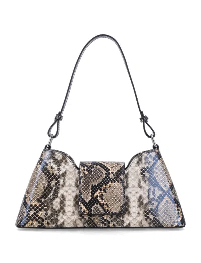 Justine Clenquet Marla Bag Phyton Print