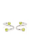 Justine Clenquet Maxine Earrings In Metallic