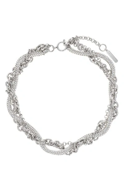 Justine Clenquet Mena Choker Necklace In Silver